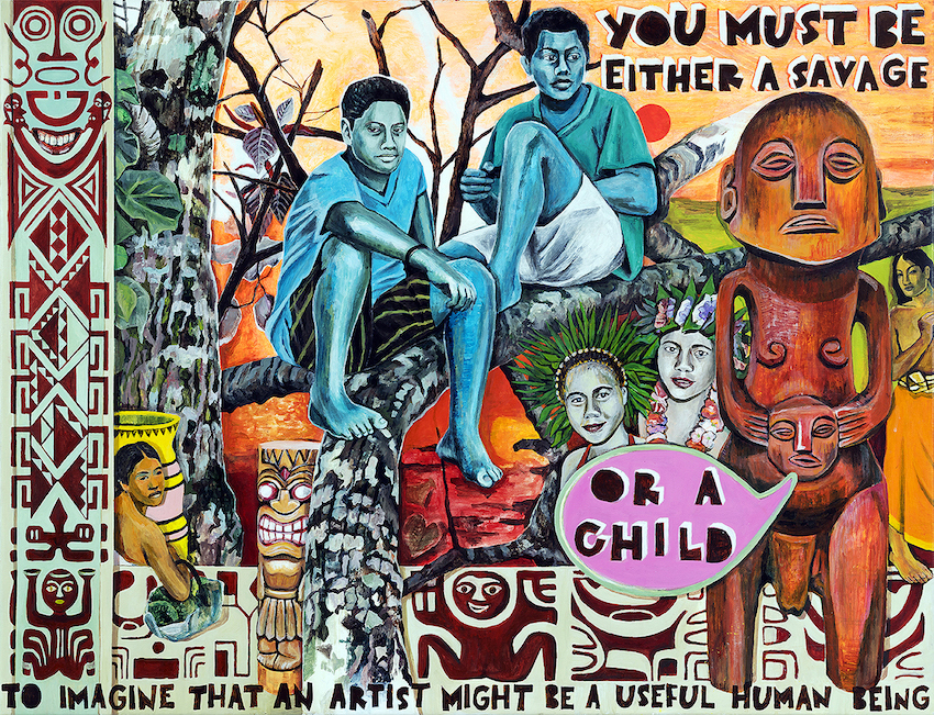 Either A Savage or A Child, acrylic on canvas, 89x116 cm, 2015