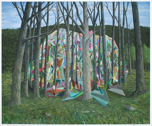 Färgklump i skog, 2011, Patric Larsson