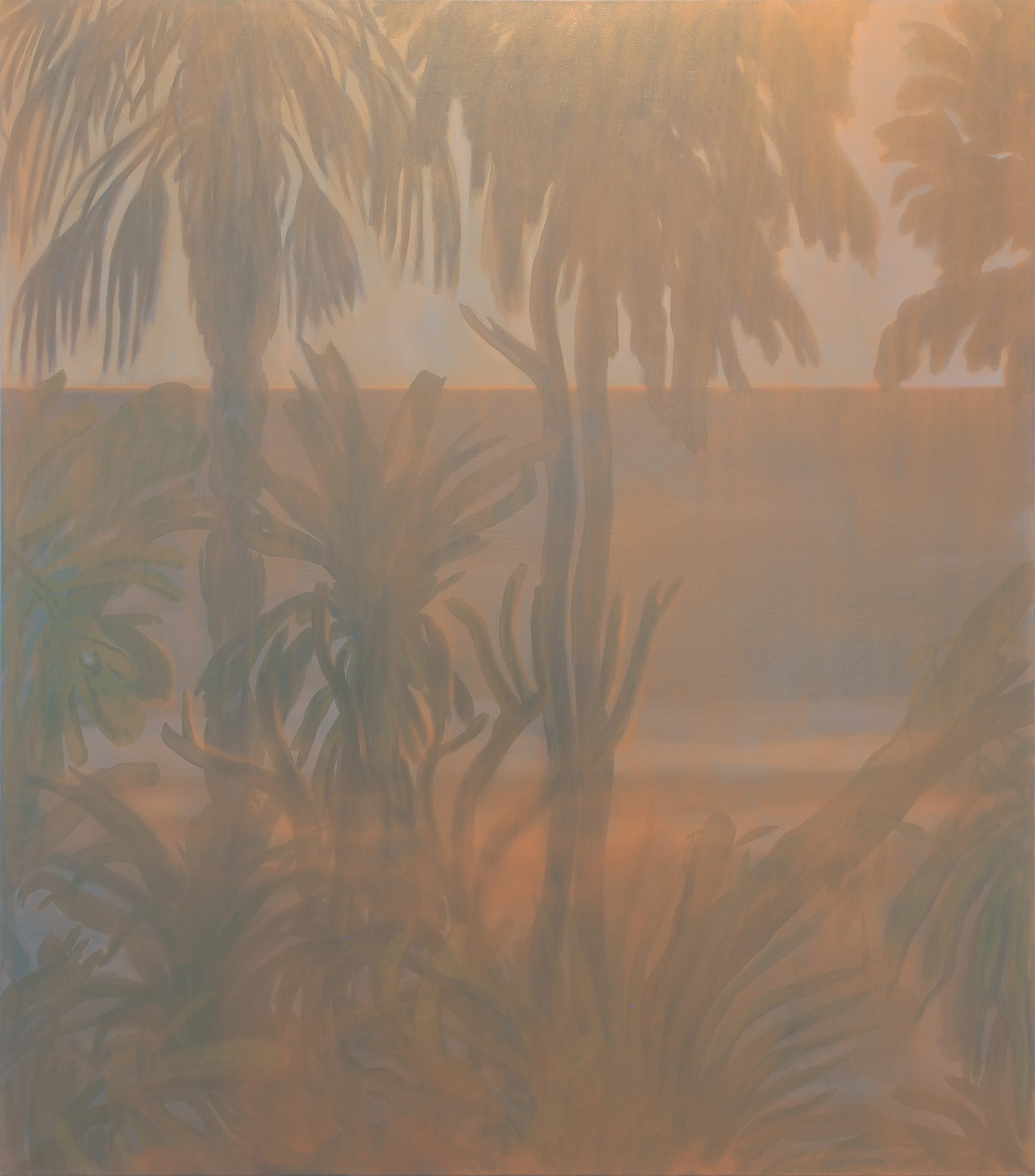 Martin Solymar, "Red Dawn", 2016, oil on canvas, 160 x 140 cm