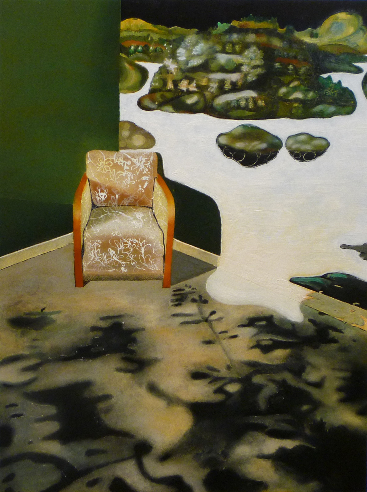 Lisa D Manner, "Nook", 2015, oil on panel, 40 x 30 cm