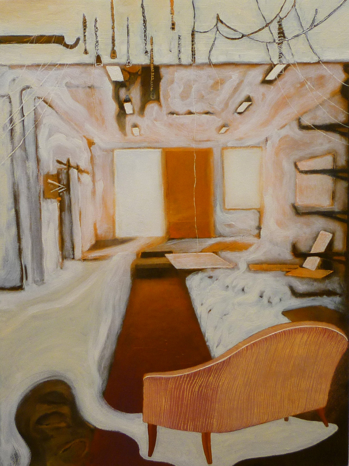 Lisa D Manner, "Setting", 2015, oil on panel, 40 x 30 cm