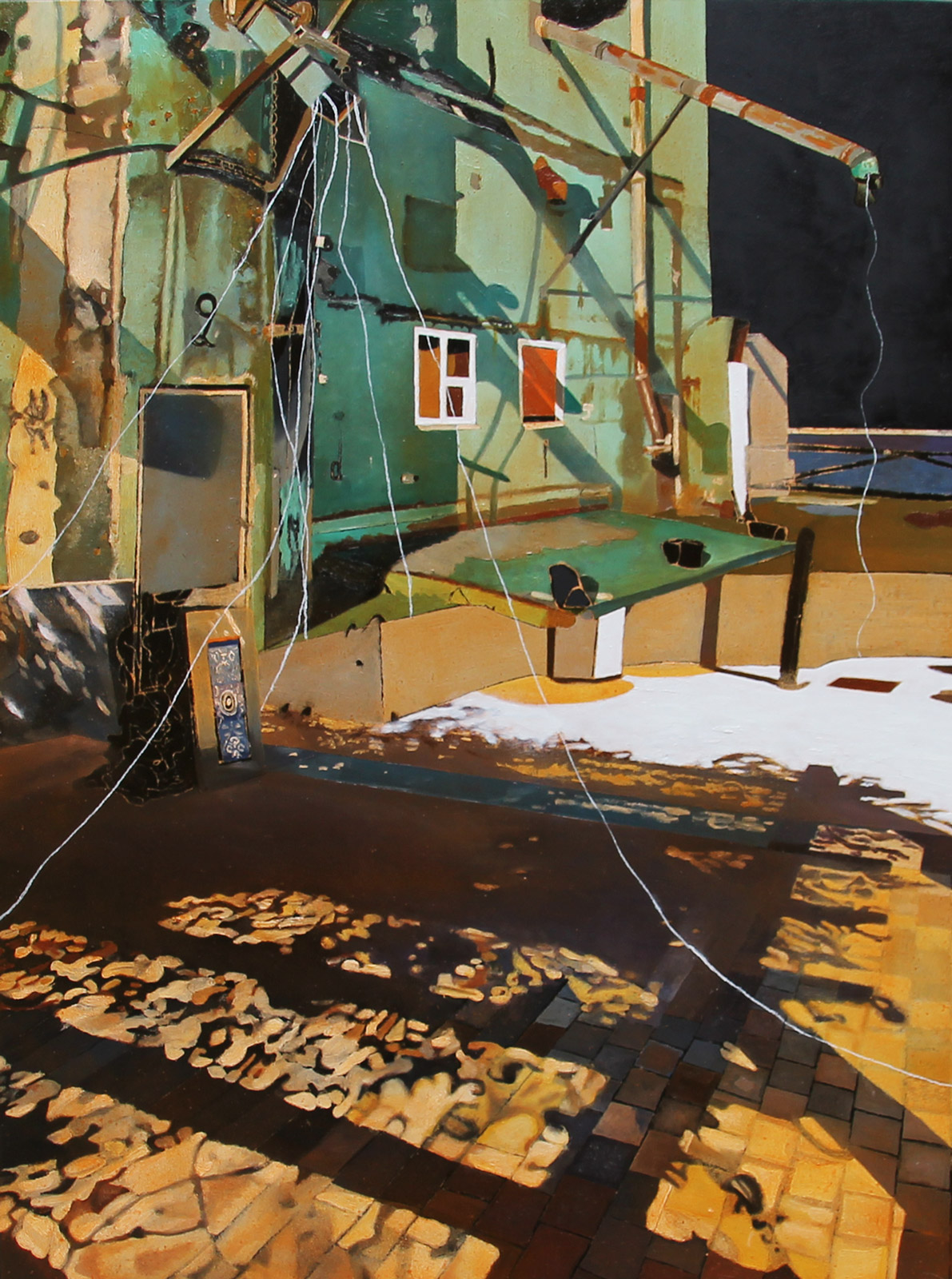 Lisa D Manner, "Sidewide", 2016, oil on panel, 40 x 30 cm