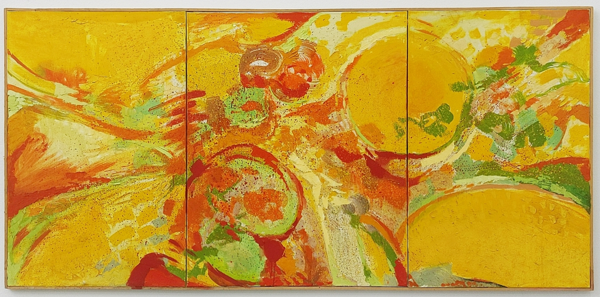 "Tryptique d‘automne" , 1968, oil on canvas, 213x103.