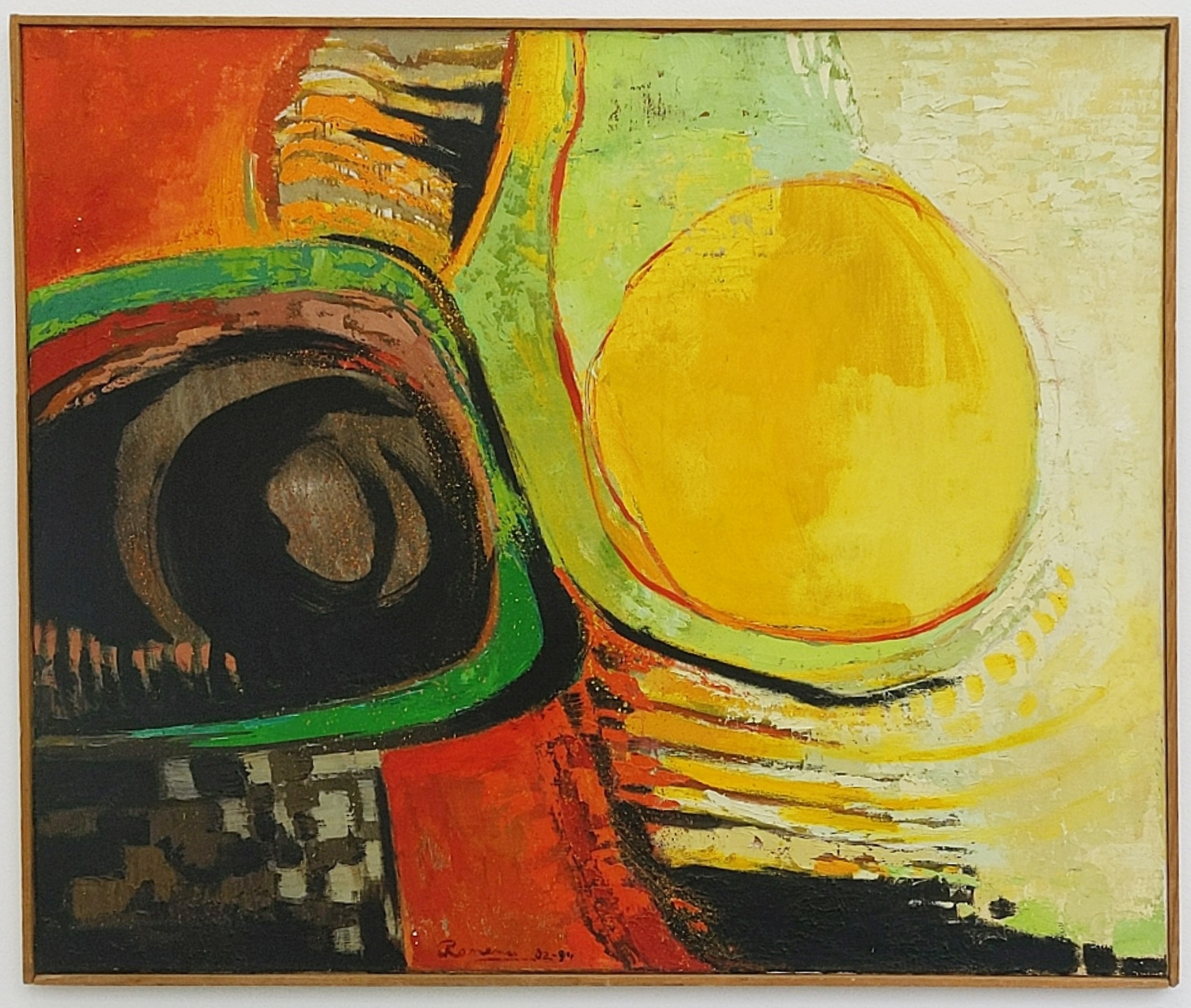 "Lumière", 1982/84, olja på duk, 122 x 103 cm	

