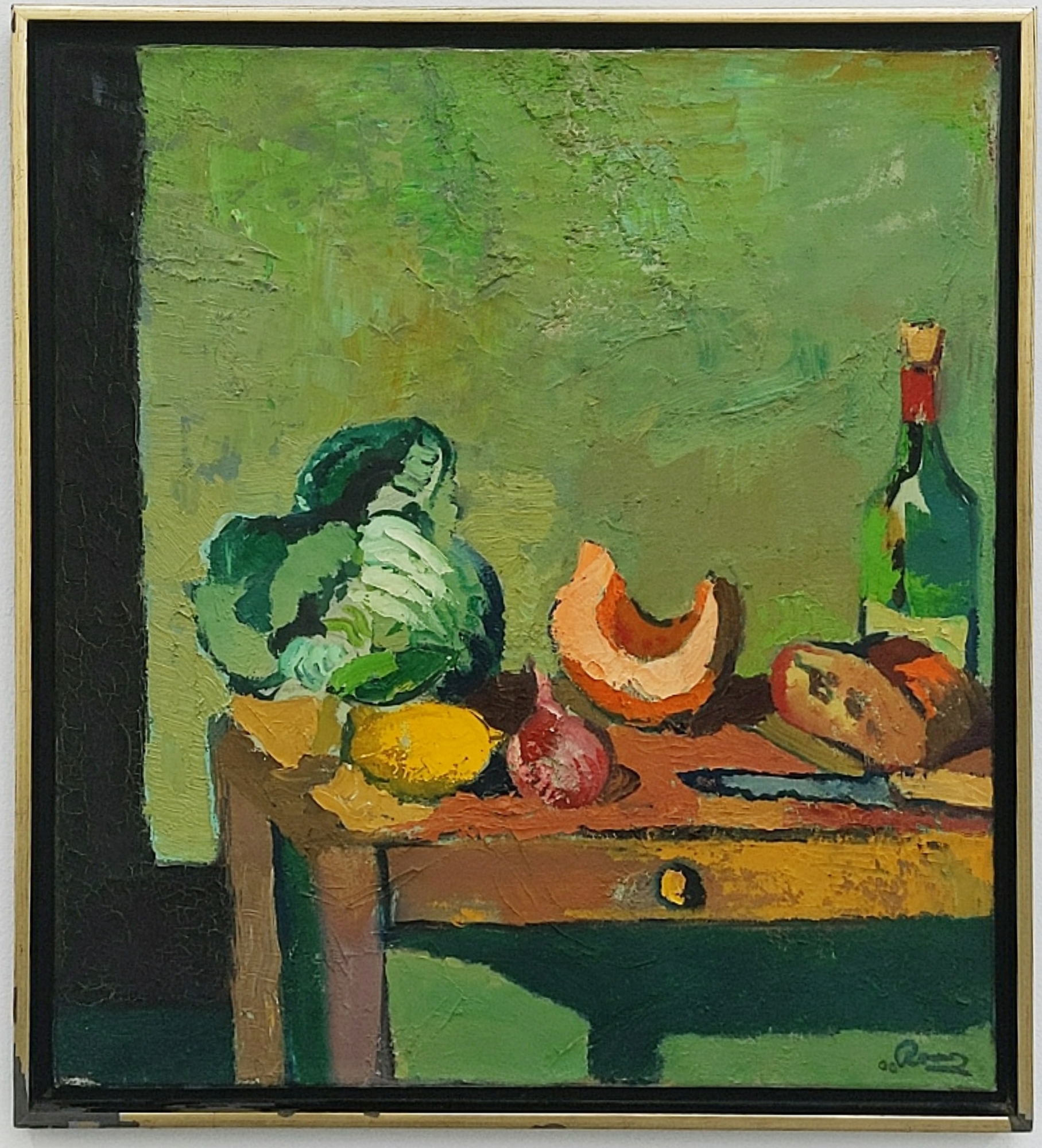 "Sans titre", 2000, olja på duk, 87 x 79 cm.	
