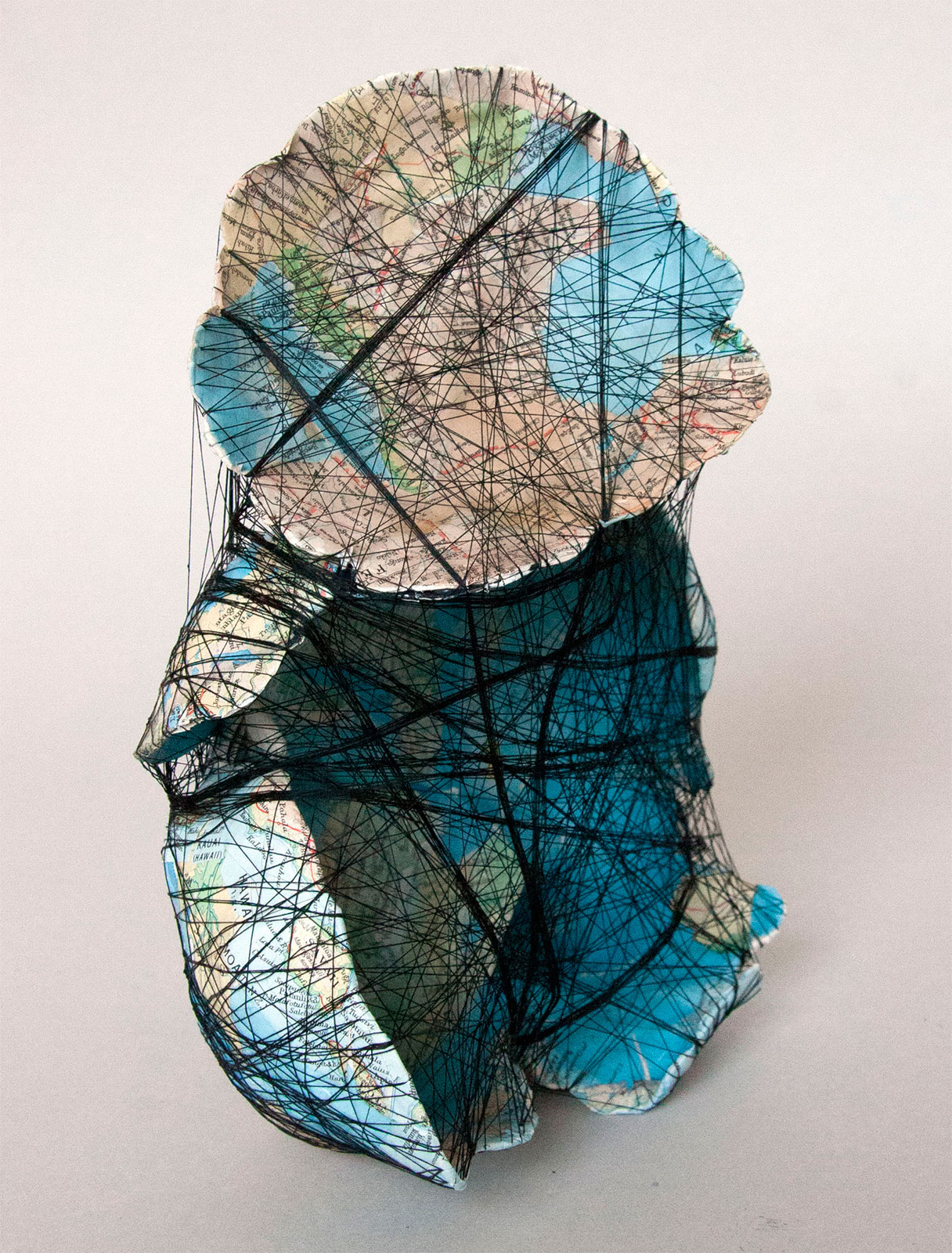 Hillevi Berglund, "Baby", 2012. Paper, Sewing thread, 22 x 15 x 12 cm