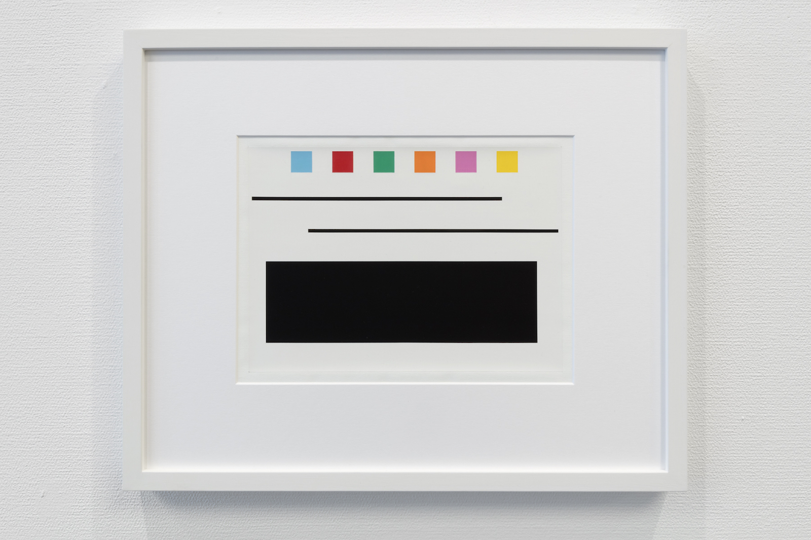 Kristoffer Nilson, "FLAGG (FLAG) I", 2017, pigment on canvas, 42 x 52 cm