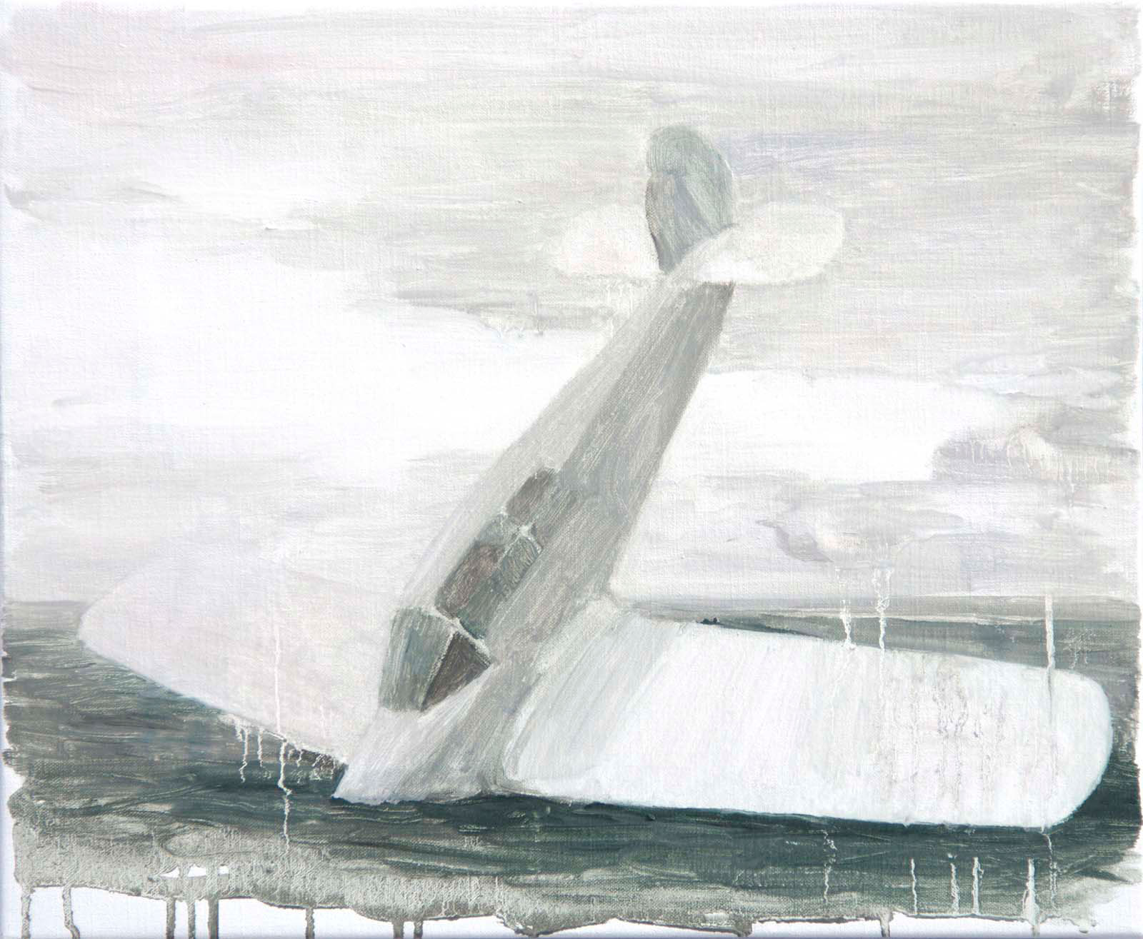 Johanna Fjaestad, "The Crash", 2016, oil on canvas, 37 x 45 cm