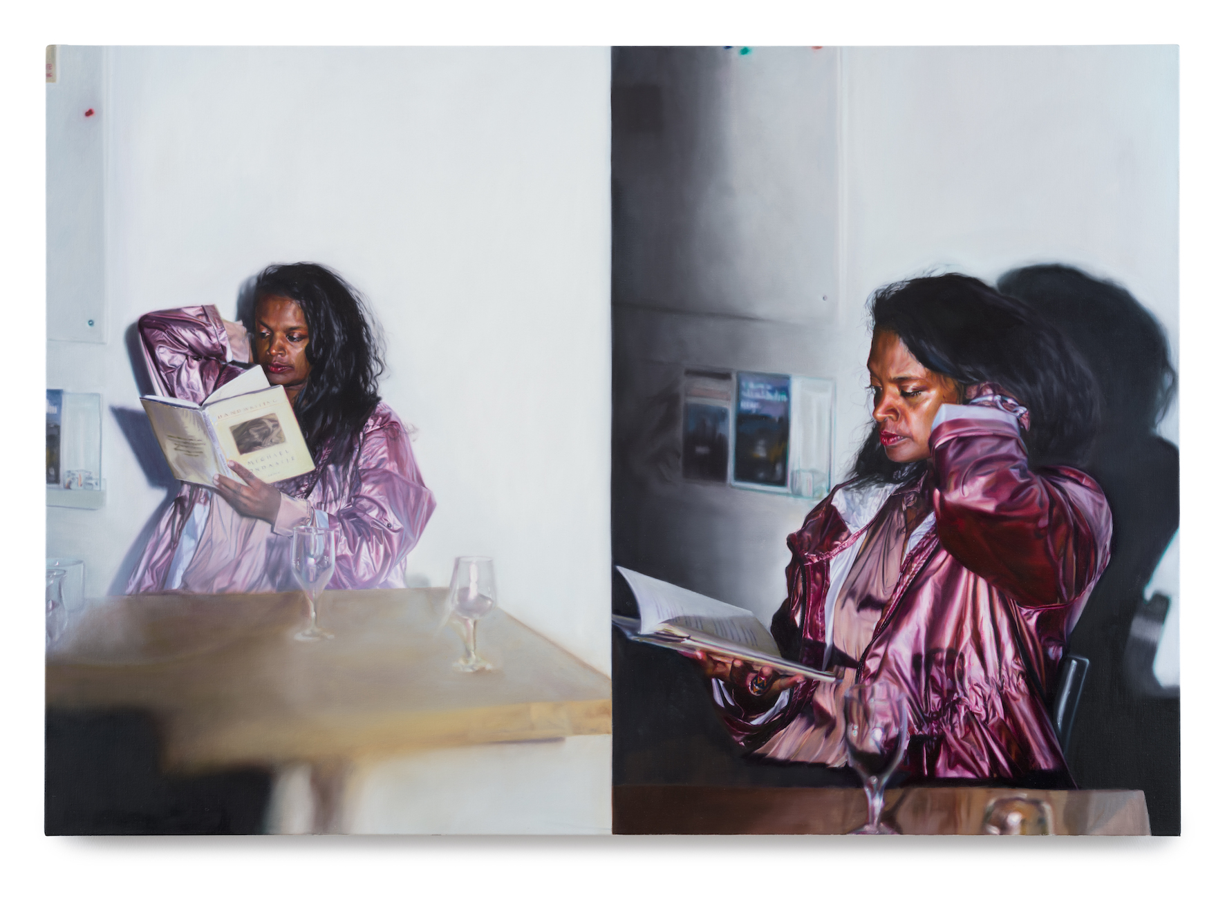 From the series: "YL"  (2020 - 2021).
Anusha x 2, 2021. Oil on canvas, 90 x 130 cm.  Photo: Jean Baptiste Béranger