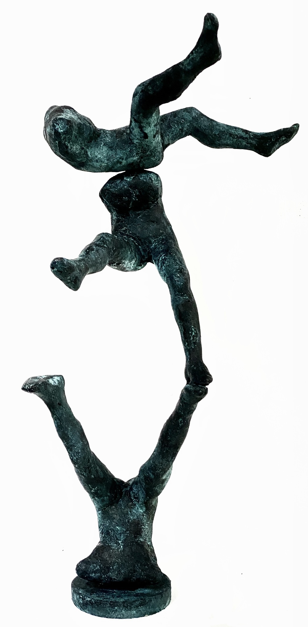 FREDRIK WRETMAN, "Akrobaterna", 2023,brons, 37 cm. h 
