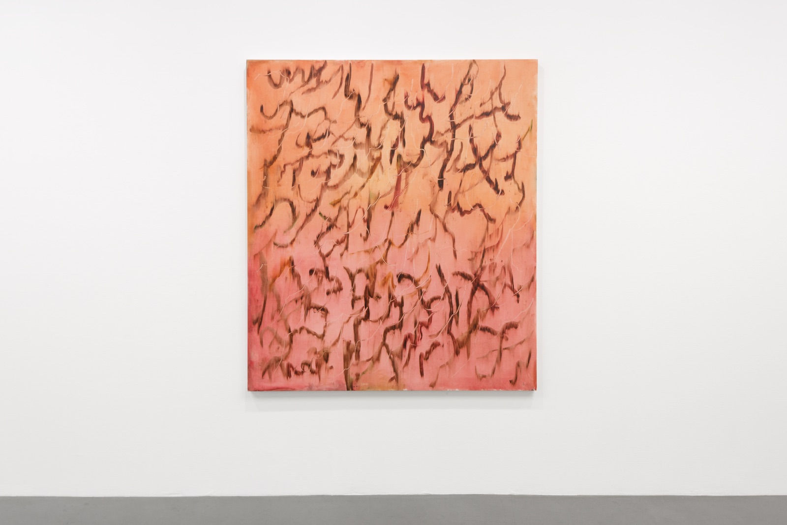 Sticks, 2017, oil on canvas, 160 x 140 cm
