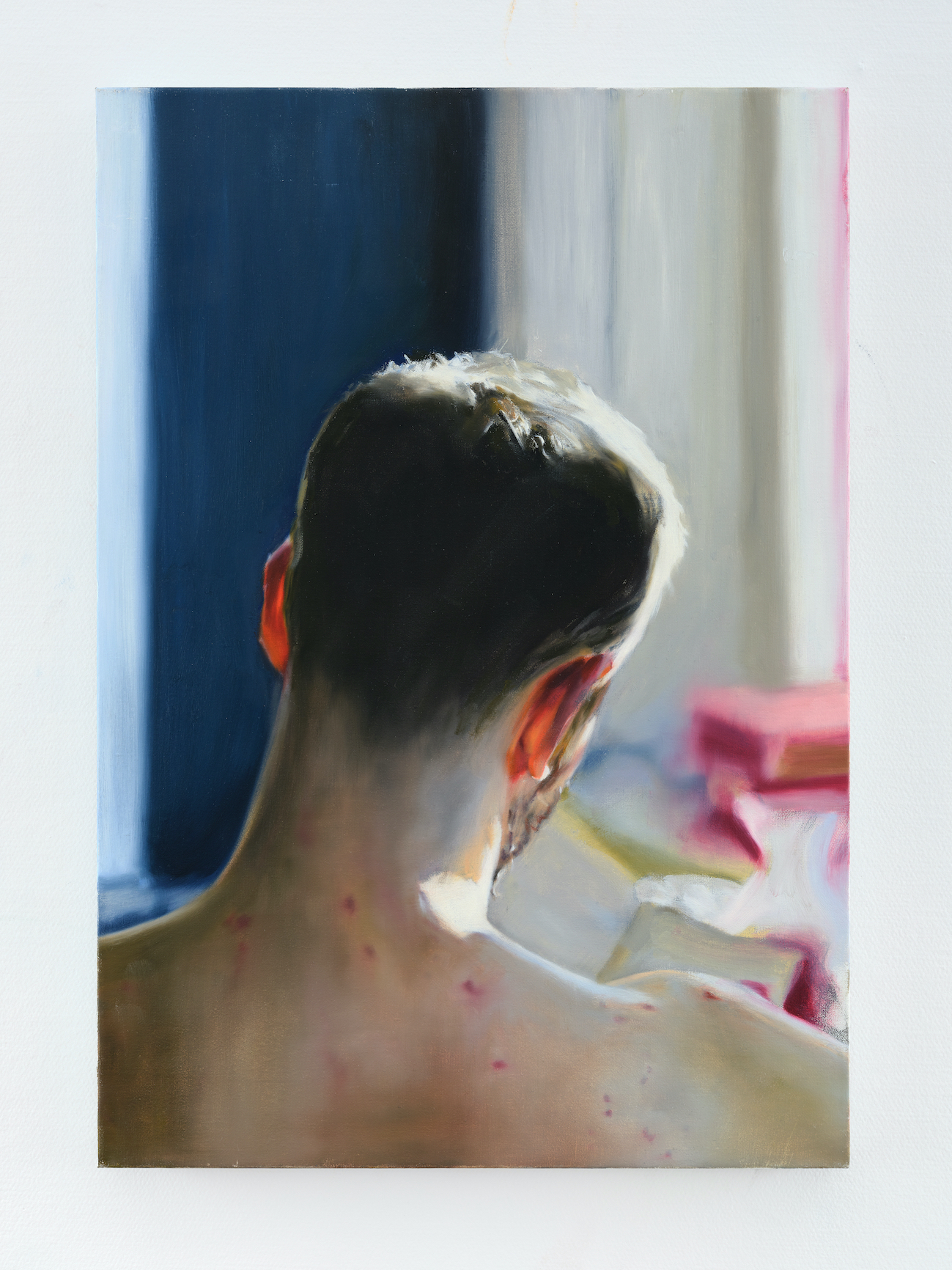 From the series: "THE WORDS"  (2021 - 2022).
Neck (Nacke), 2022. Oil on canvas, 68 x 47 cm. Photo: Jean Baptiste Béranger